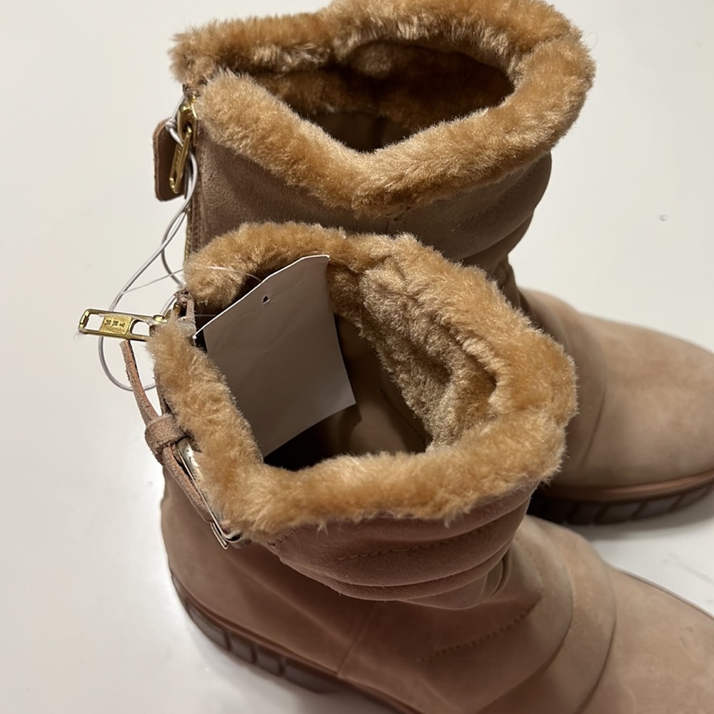 New! Free People Fable Platform Suede Quilted Fur Lined Lug Sole Boots S… - Picture 10 of 13